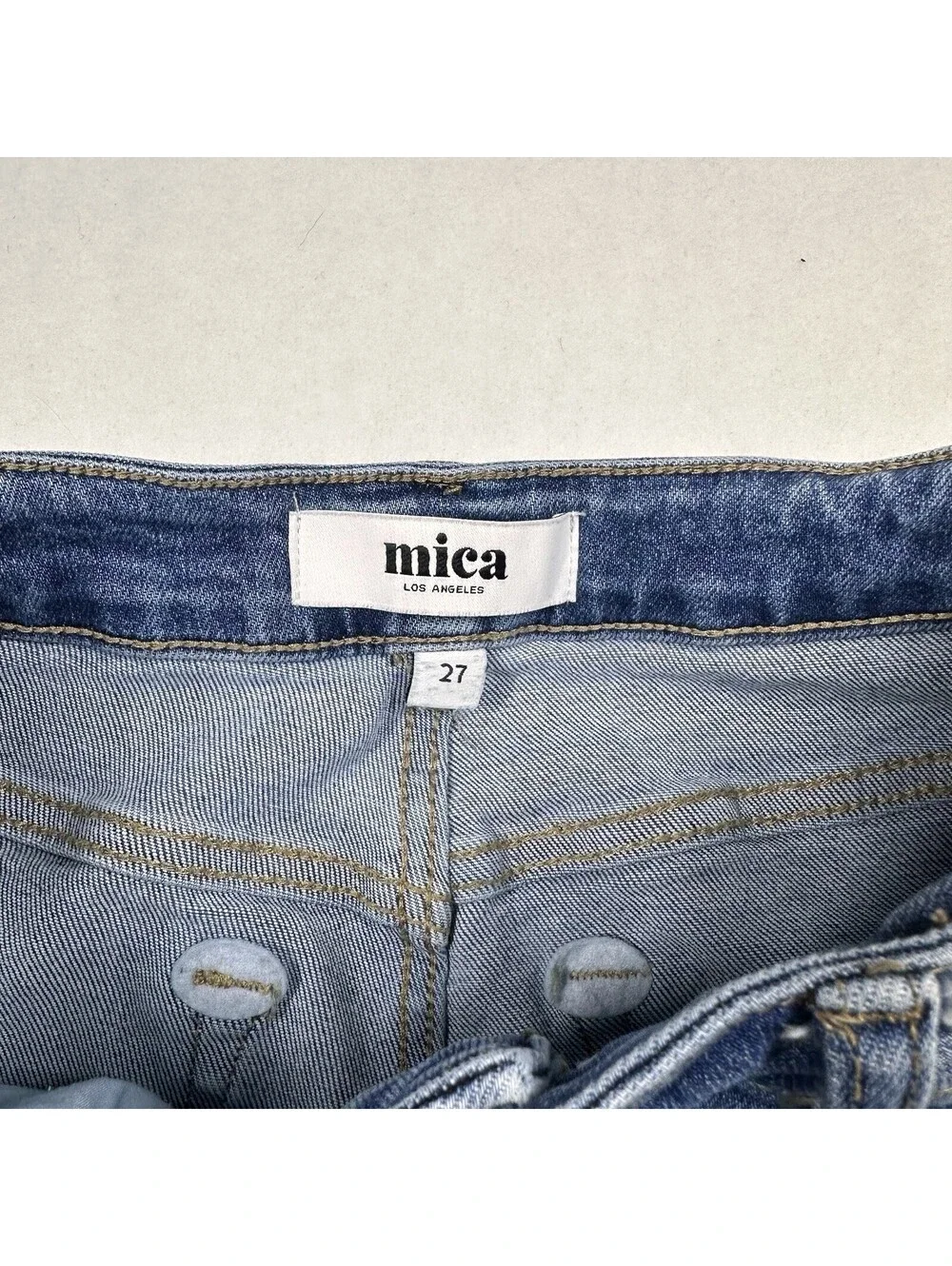 MICA LOS ANGELES Wide Leg Jeans Size 27 Inseam 29